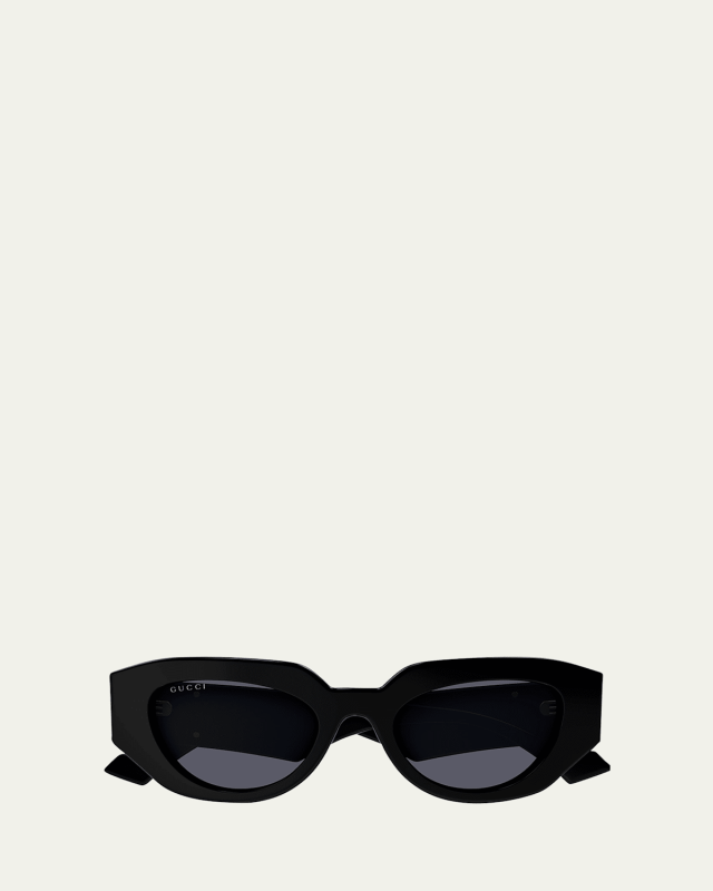 Geometric Acetate Butterfly Sunglasses